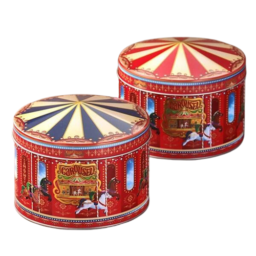 クリスマス メリーゴーランド缶