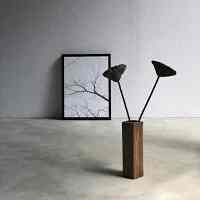 ウッドデザイン フラワーベース ロング