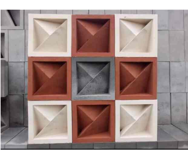 Roster beton minimalis Motip Araw 3 warna