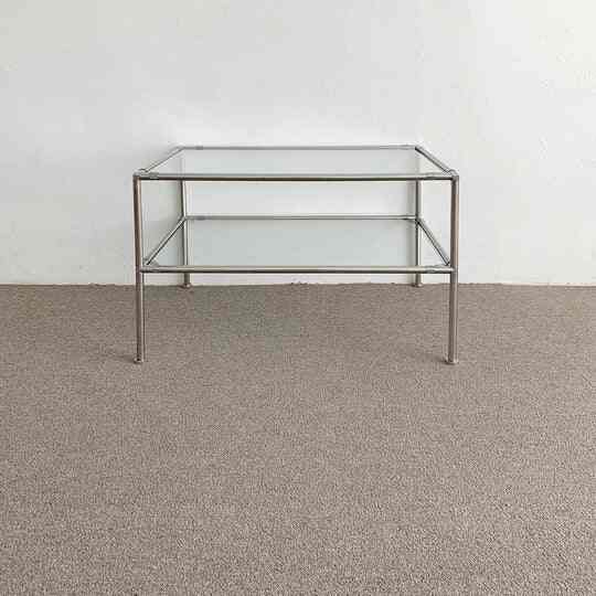 ローテーブル Stainless Modular 2tier Sofa Table S［4色］