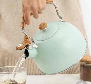 Whistling Kettle Teko Handle Kayu