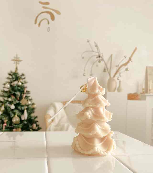 elegant Christmas Tree aroma soy キャンドル