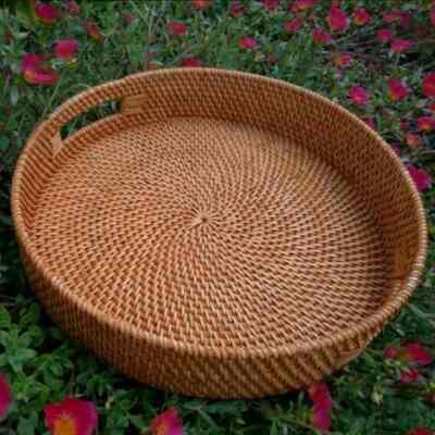 Tray Rotan Bulat