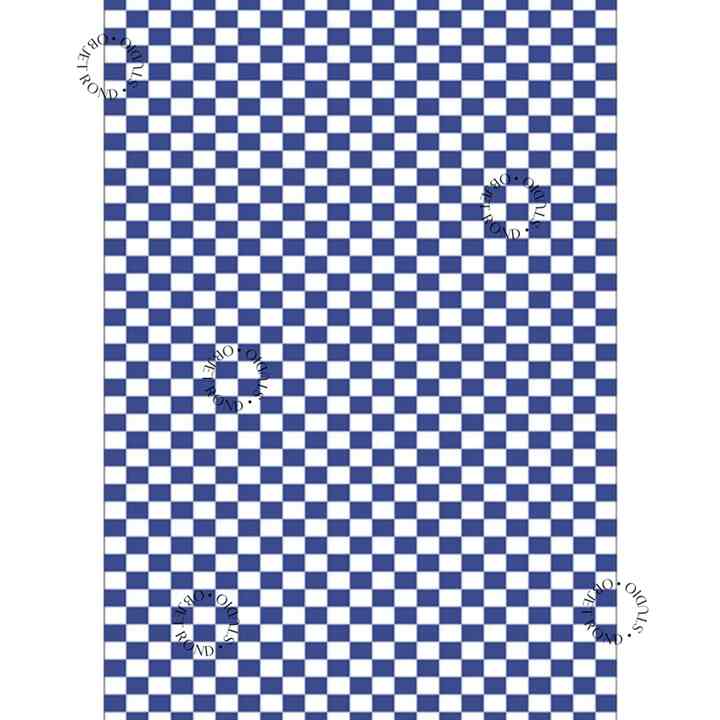 Karpet Checkered Rug, Blue
