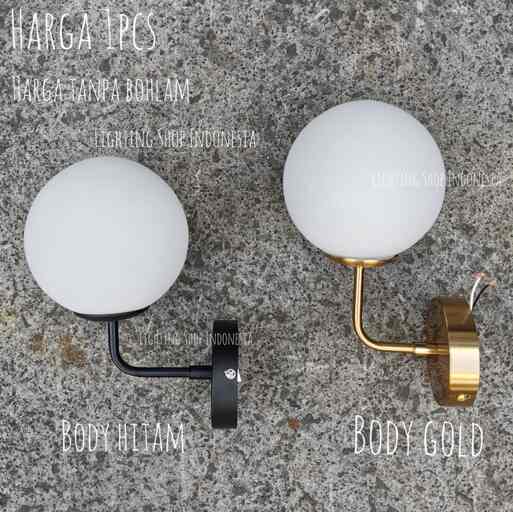 Lampu dinding gold 