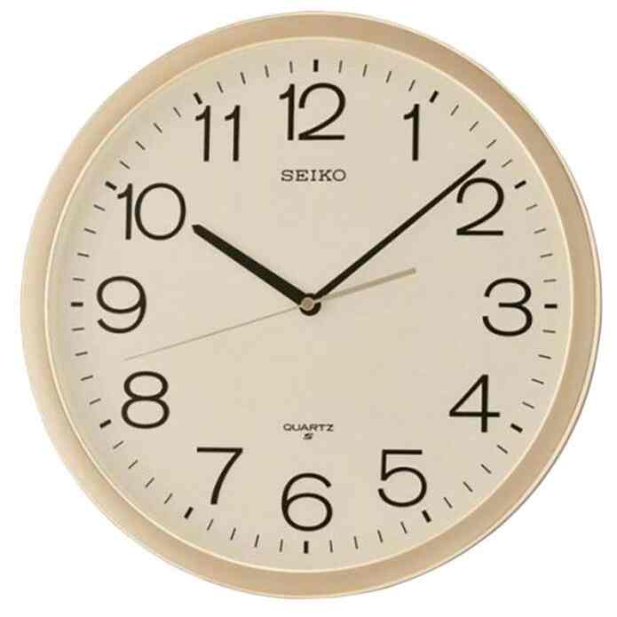 Jam Dinding Seiko Analog QXA020A Gold Quartz