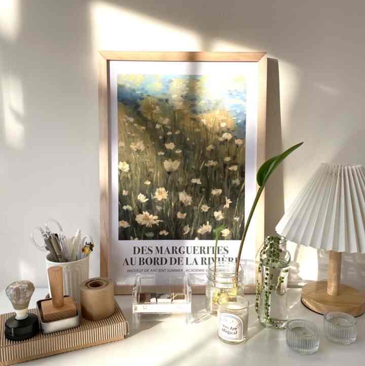 Daisies by the River (Framed)