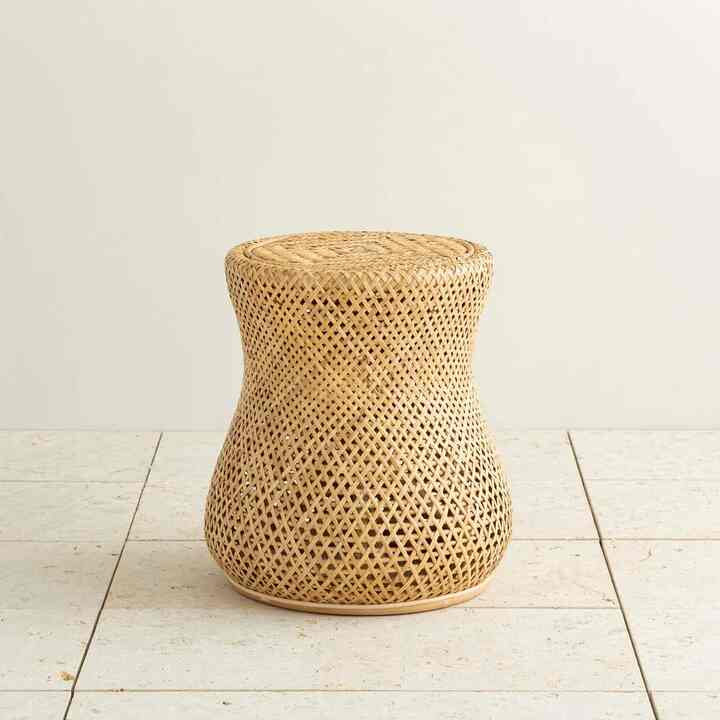 Eco × Natural　丸みの美しい ラタンスツール