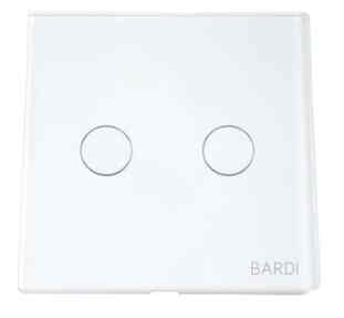 Smart WiFi Touch Wallswitch - EU 2 Gang - Putih