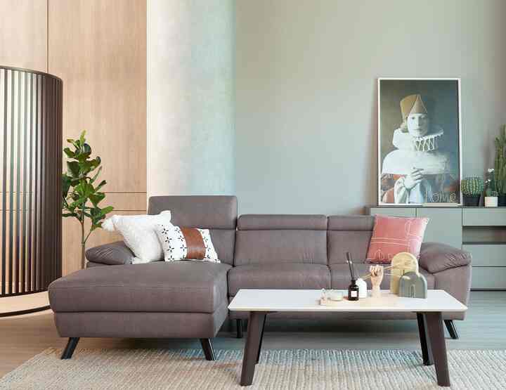 Marvin L-shape Sofa (customized color)