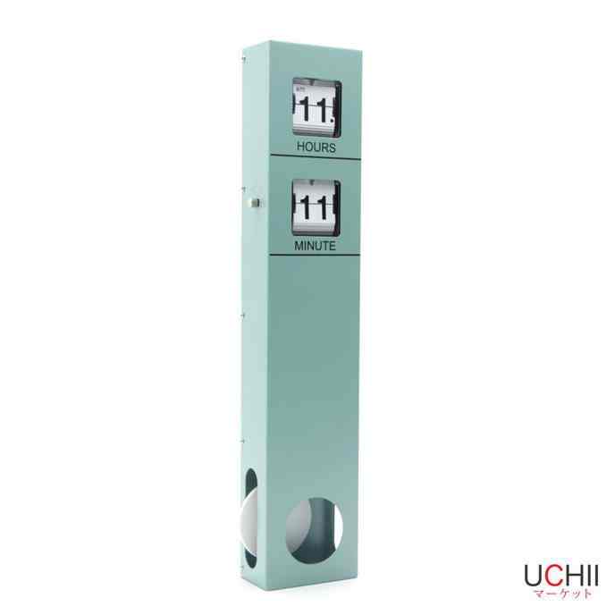 Stainless Auto Flipped Clock