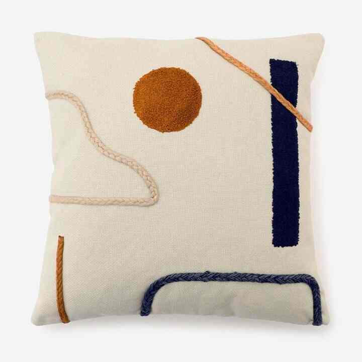 DRAWING クッションカバー 45cm角 ナチュラル