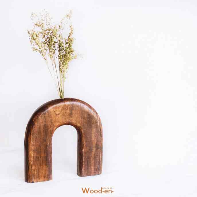 Vas Bunga Kayu Jati- VS03