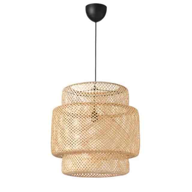 Lampu rotan gantung handmade