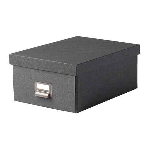 TJOG, Kotak penyimpanan dgn penutup, abu-abu tua