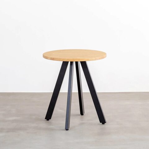 KANADEMONO THE CAFE TABLE / 天然木シリーズ Black Steel 4pin KANADEMONO THE CAFE TABLE / 天然木シリーズ Black Steel 4pin