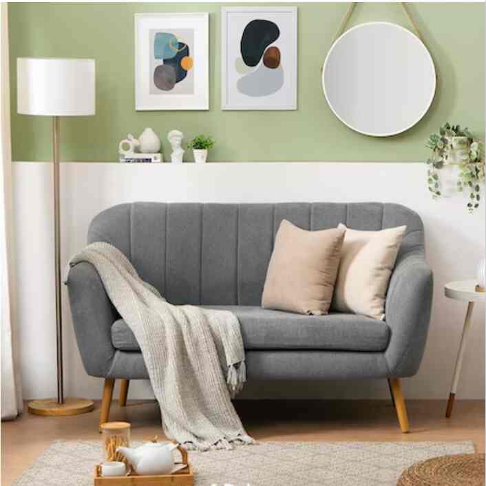 Jun Sofa 2 Dudukan Abu Muda