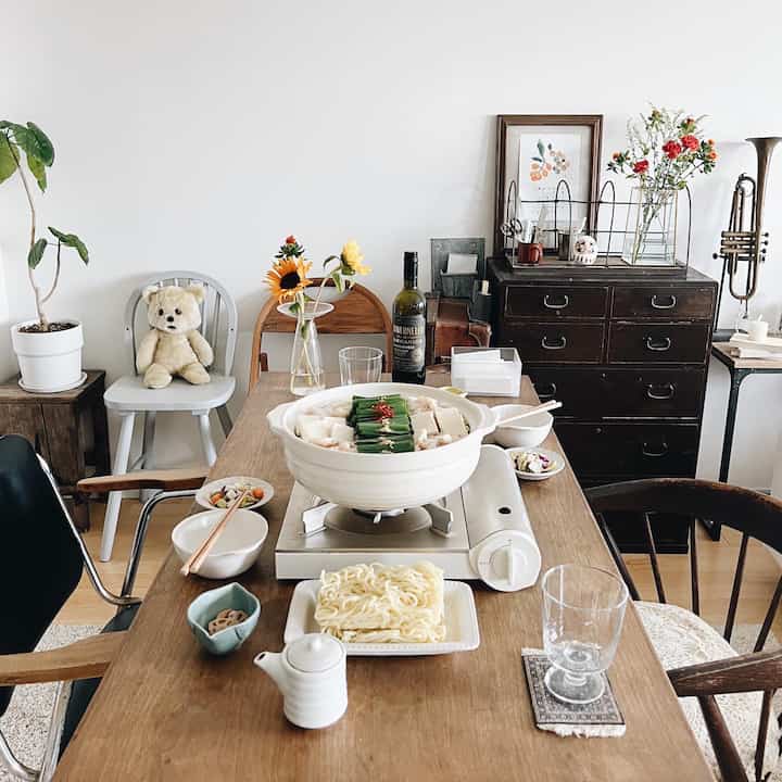 Ini hampir musim hot pot 🍲🫰🏻

#Meja makan #ダイニングルーム #ダイニングテーブルチェア #ダイニングルームインテリア