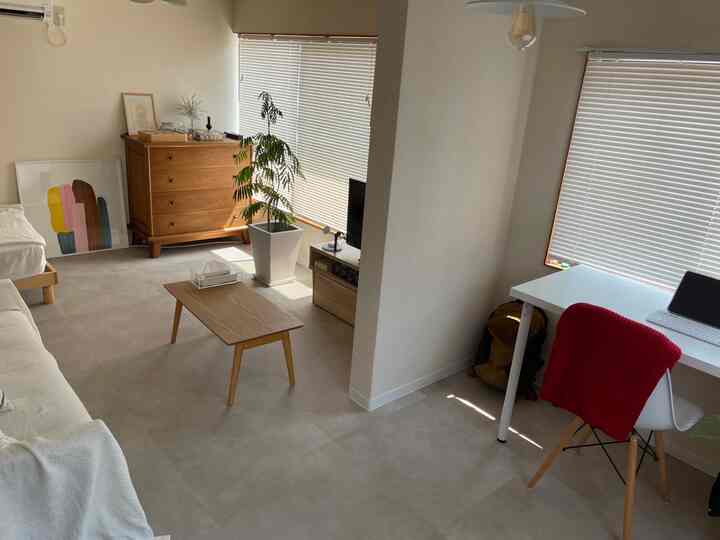 久しぶりにお部屋全体の写真を🤳
ここは2階🏠
#古民家
#フロアタイル