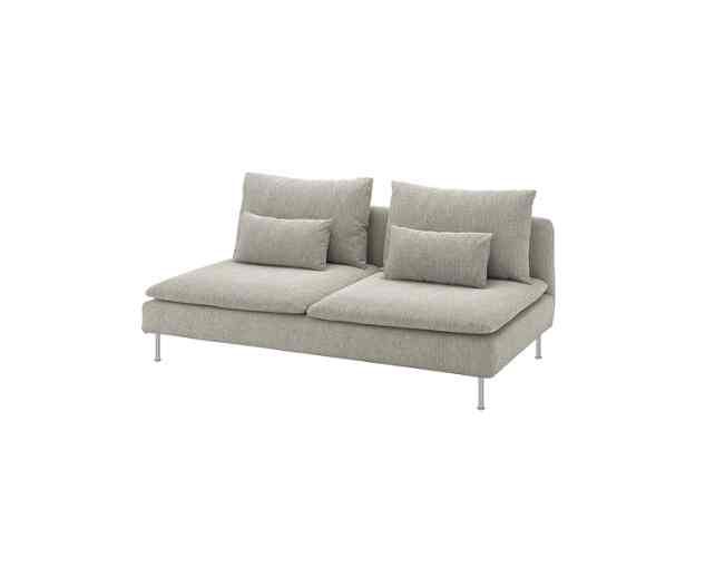 SÖDERHAMN Bagian 3 dudukan, viarp krem/cokelat