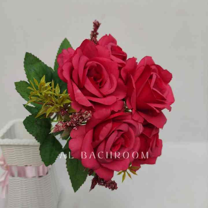 B8107 BUNGA PLASTIK MAWAR