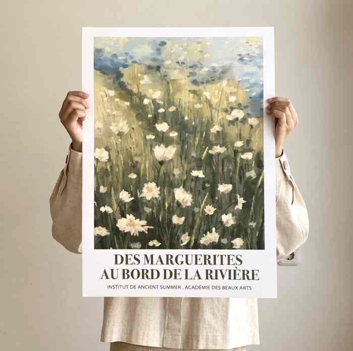 Daisies by the River | Hiasan Dinding