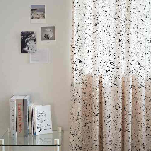 ポ ー タリ 陶磁器 ) シフォンカーテン［2種・2サイズ］