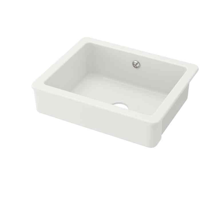 HAVSEN, Bak cuci dg bagian depan terlihat, putih, 62x48 cm