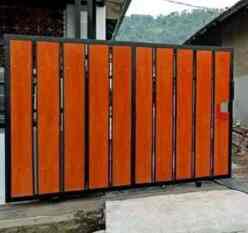 Lisplang motif serat kayu coklat