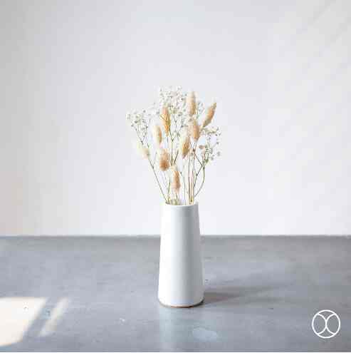 Vase Talisha, 5X17cm, Putih