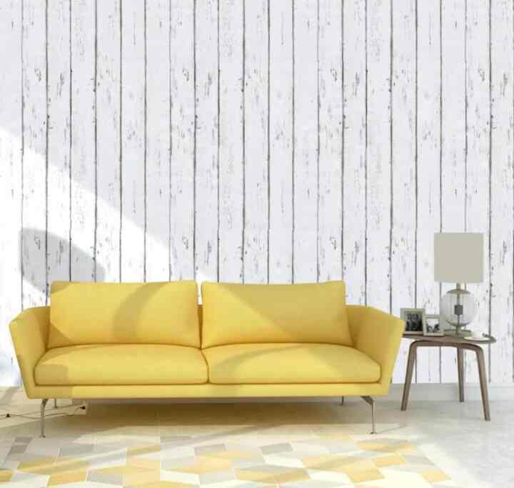 WPS505 Wallpaper Kayu Rustic Putih