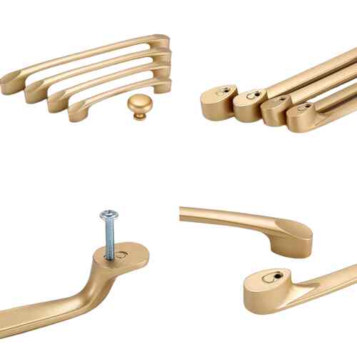 Gagang Pintu Lemari Emas