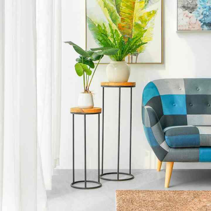 Rak Tanaman Set 2  - Hitam/Cokelat