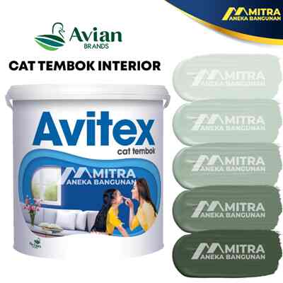 Cat tembok sage green