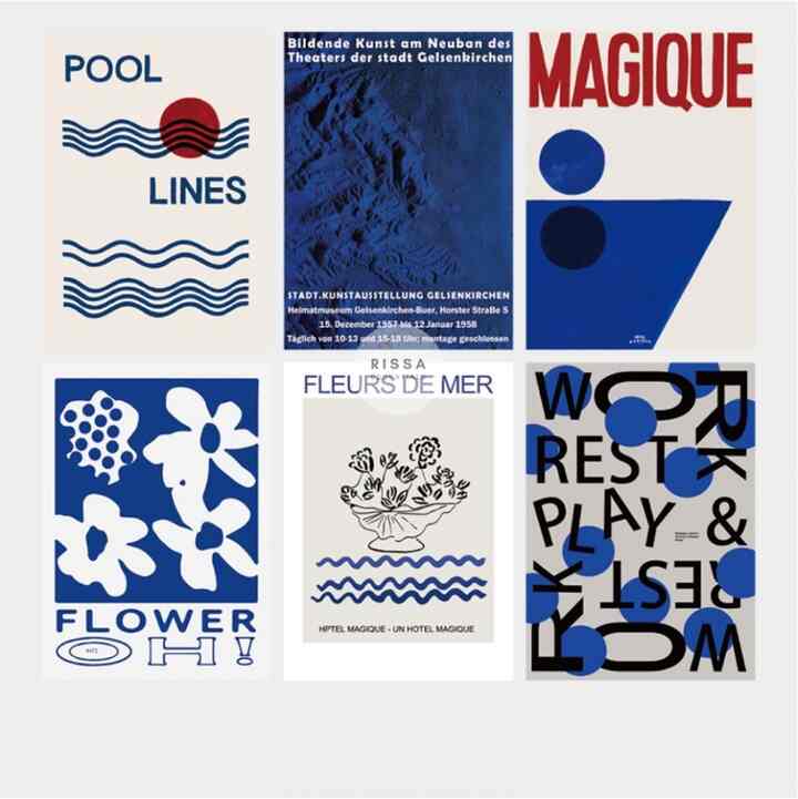 Mini Poster (12.5x17.5cm) - Blue Magique