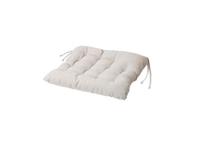 VIPPÄRT Chair cushion, beige, 38x38x6.5 cm