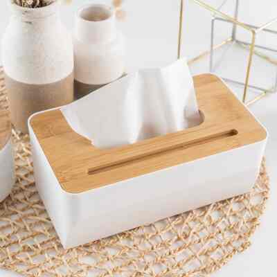 Wood Tissue Box