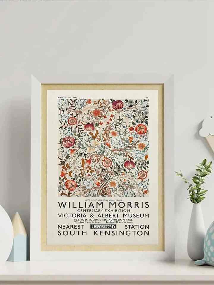 1pcフラワープリント非フレーム絵画