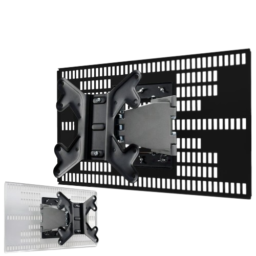 ホッチキスで壁掛け 上下左右角度調節が可能なアーム式 テレビ