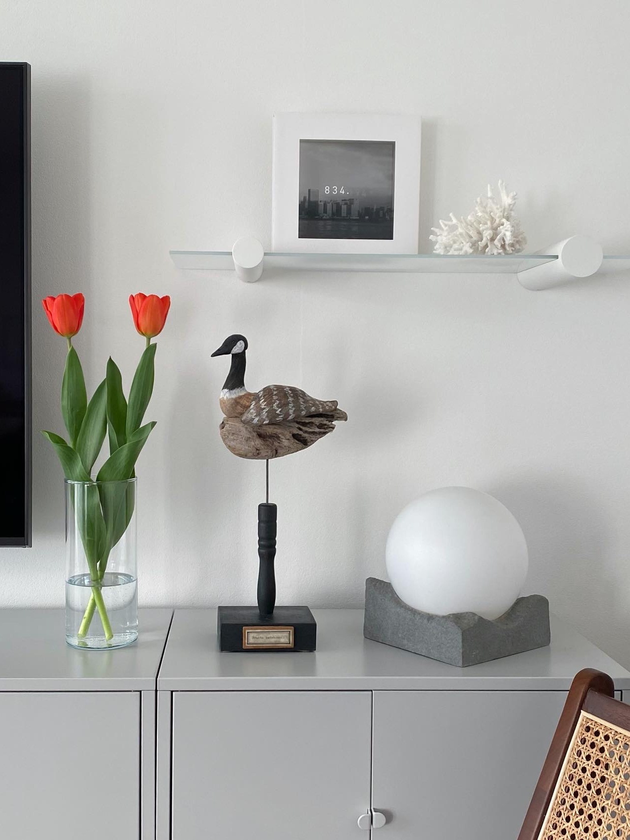 IKEA VARMBLIXT ヴァルムブリクスト ガラス製シェルフ | 棚・チェスト