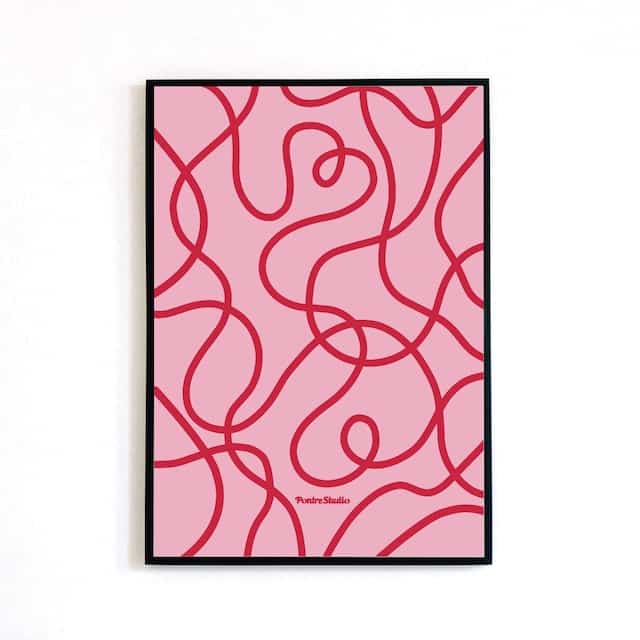 ♯067 HEART LINE アートポスター