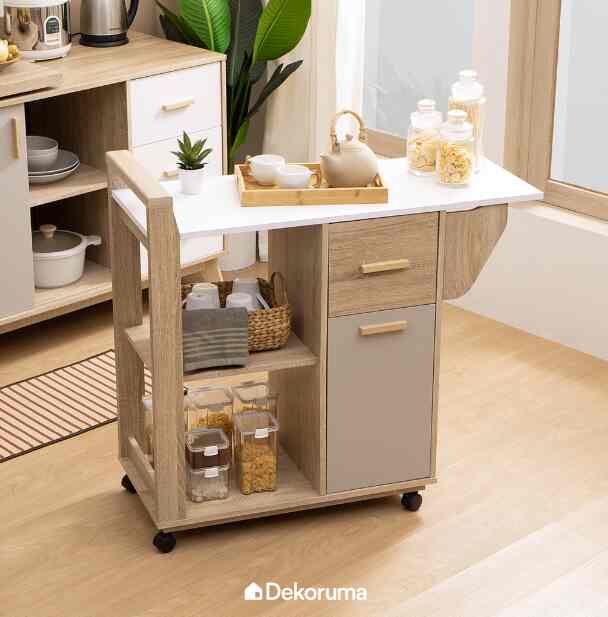 Isy Troli Dapur Kayu 2 Susun