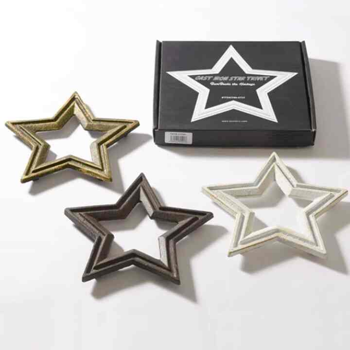 鍋敷き キャストアイアンスタートリベット 星型