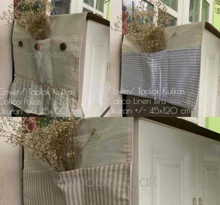 Taplak Kulkas Sarung Penutup Cover Calico