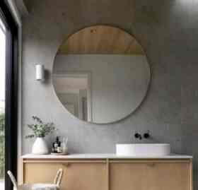 Cermin Bulat Dinding Aesthetic