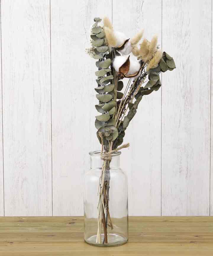 fête de panier ドライフラワーブーケ（グリーン）