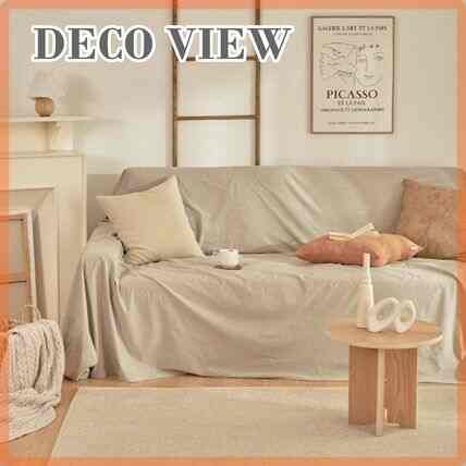 メランジ ブラウン ウォッシュソファーカバー