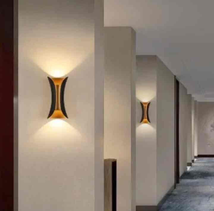 Lampu Dinding Bambu Hias Outdoor Indoor Taman Pilar Minimalis LED 6W Watt 2 Arah