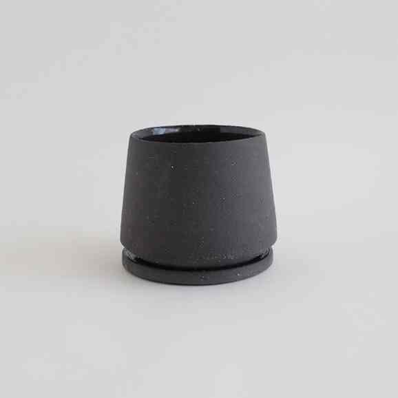 鉢 イオニアインフレ φ12.5cm グレー