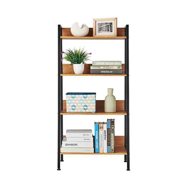 Rak Buku 4 Tingkat Hitam